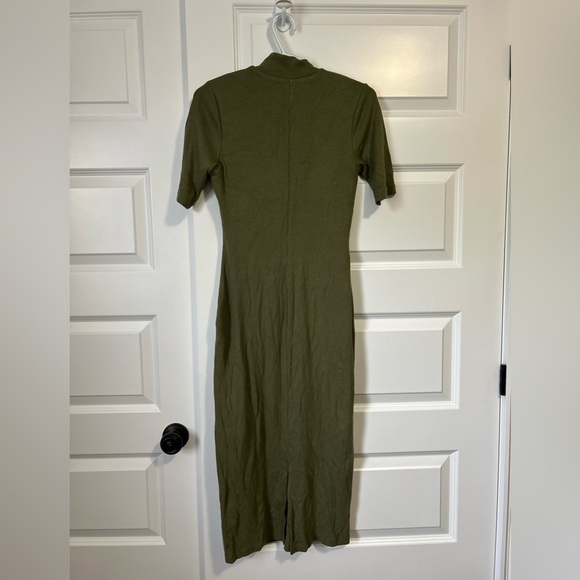 NWT Marine Layer Lexi Rib Mock Neck Midi Dress - Picture 4 of 8